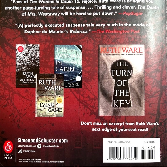 3 For $13! THE DEATH OF MRS. WESTAWAY a Novel by Ruth Ware Paperback Book - Picture 7 of 13